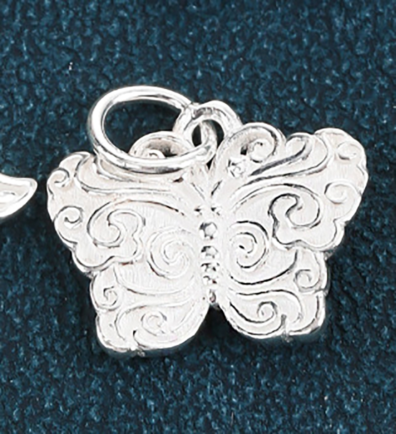 #2 Butterfly - White -13.5x11.3mm