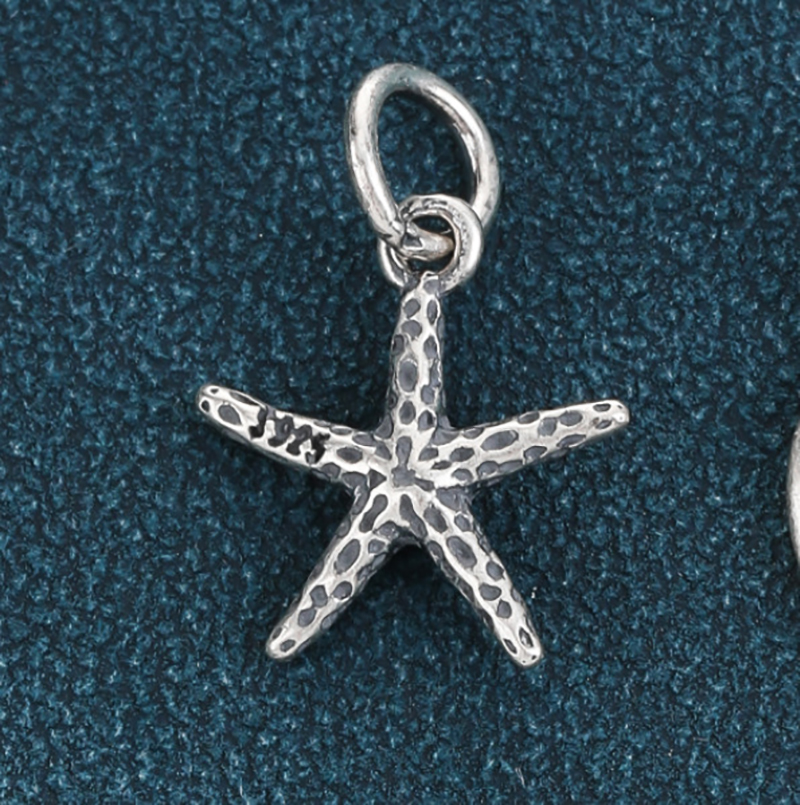 1:#1 Starfish - Black -11.8x13.2mm