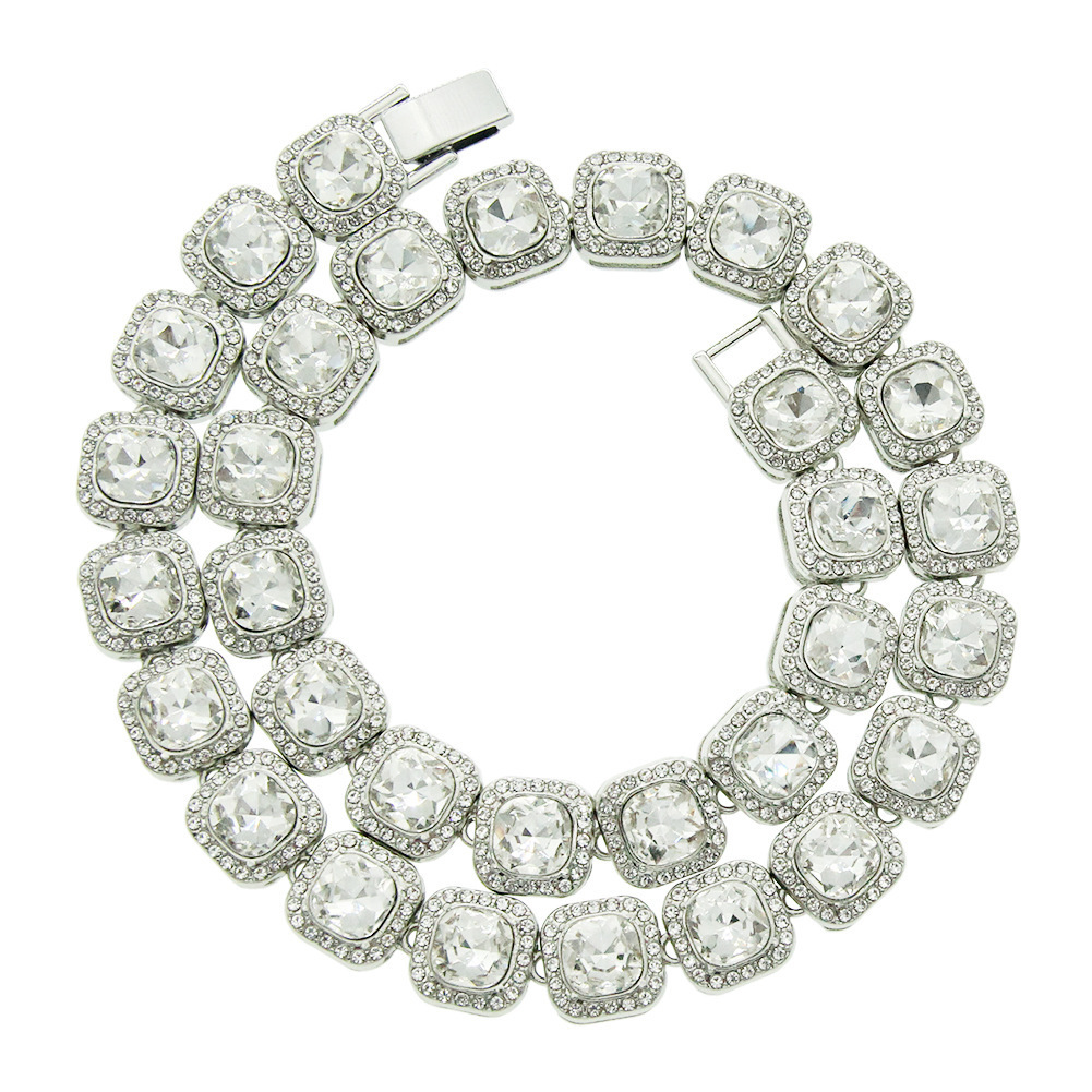 6:White K (White diamond) necklace 20inch