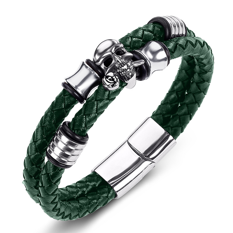 Green leather [steel]