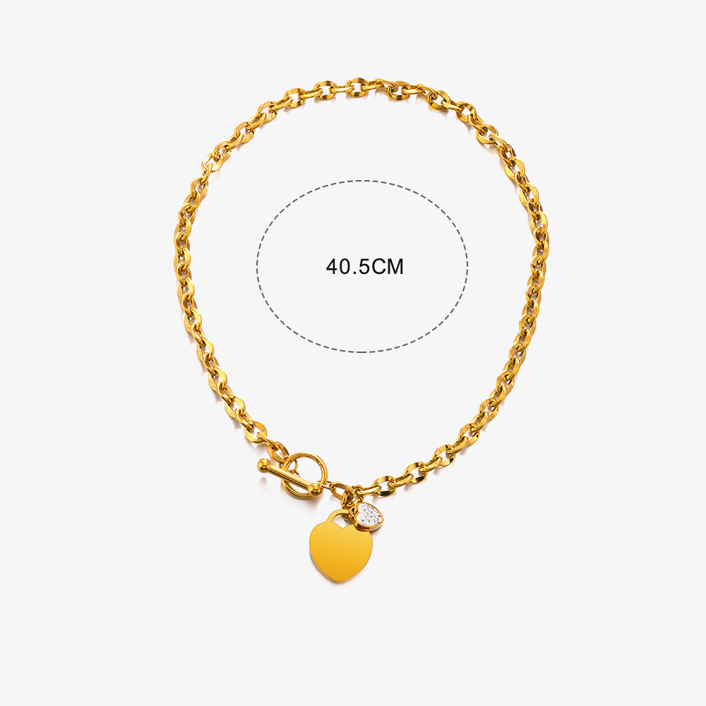 1:Gold love necklace