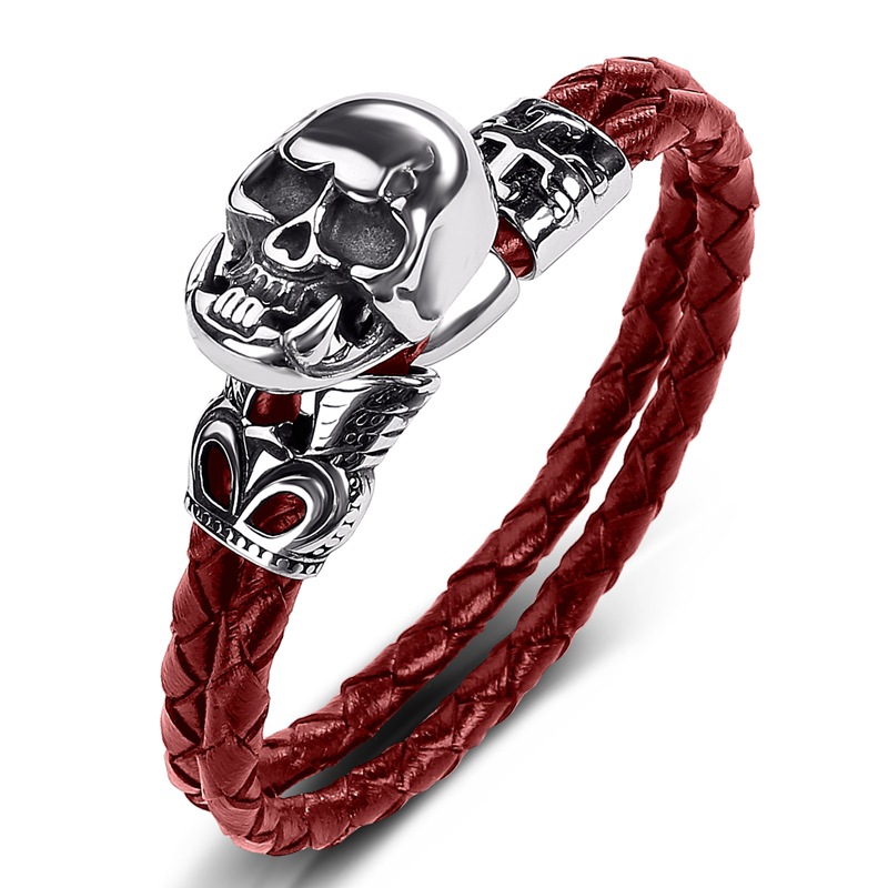 Red leather [steel color] inner ring 165mm