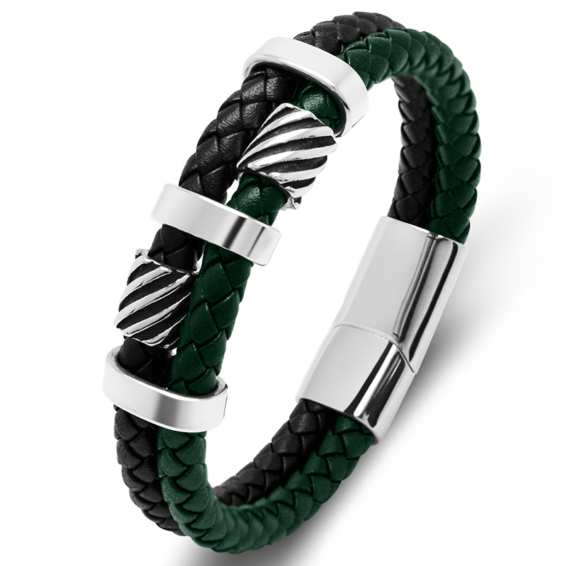 Black green leather Inner ring 165mm【 Straighten