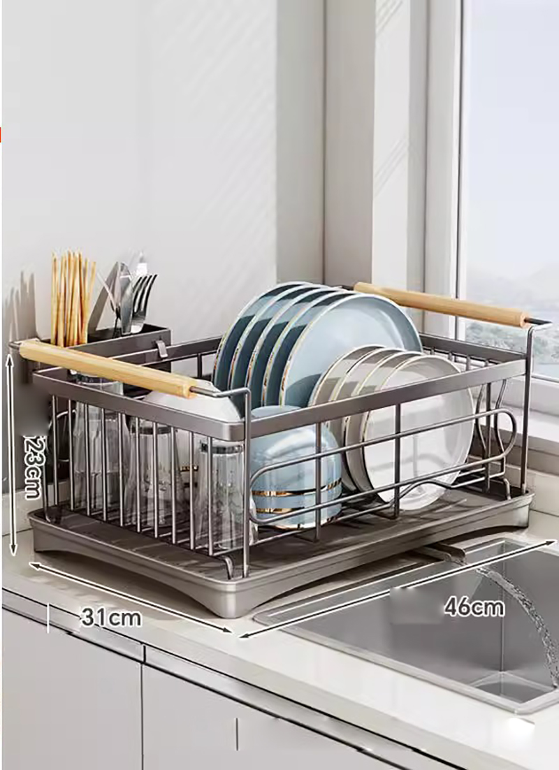 201 stainless steel black dish rack   chopsticks cage