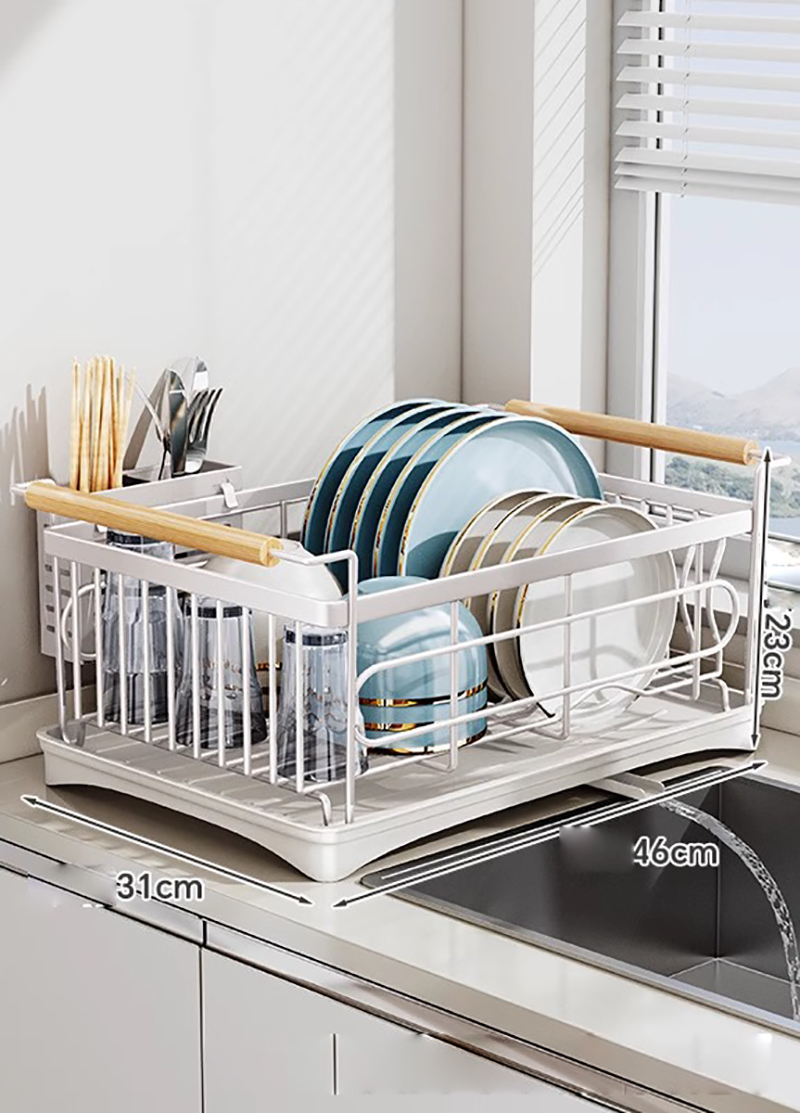 201 stainless steel white dish rack   chopsticks cage