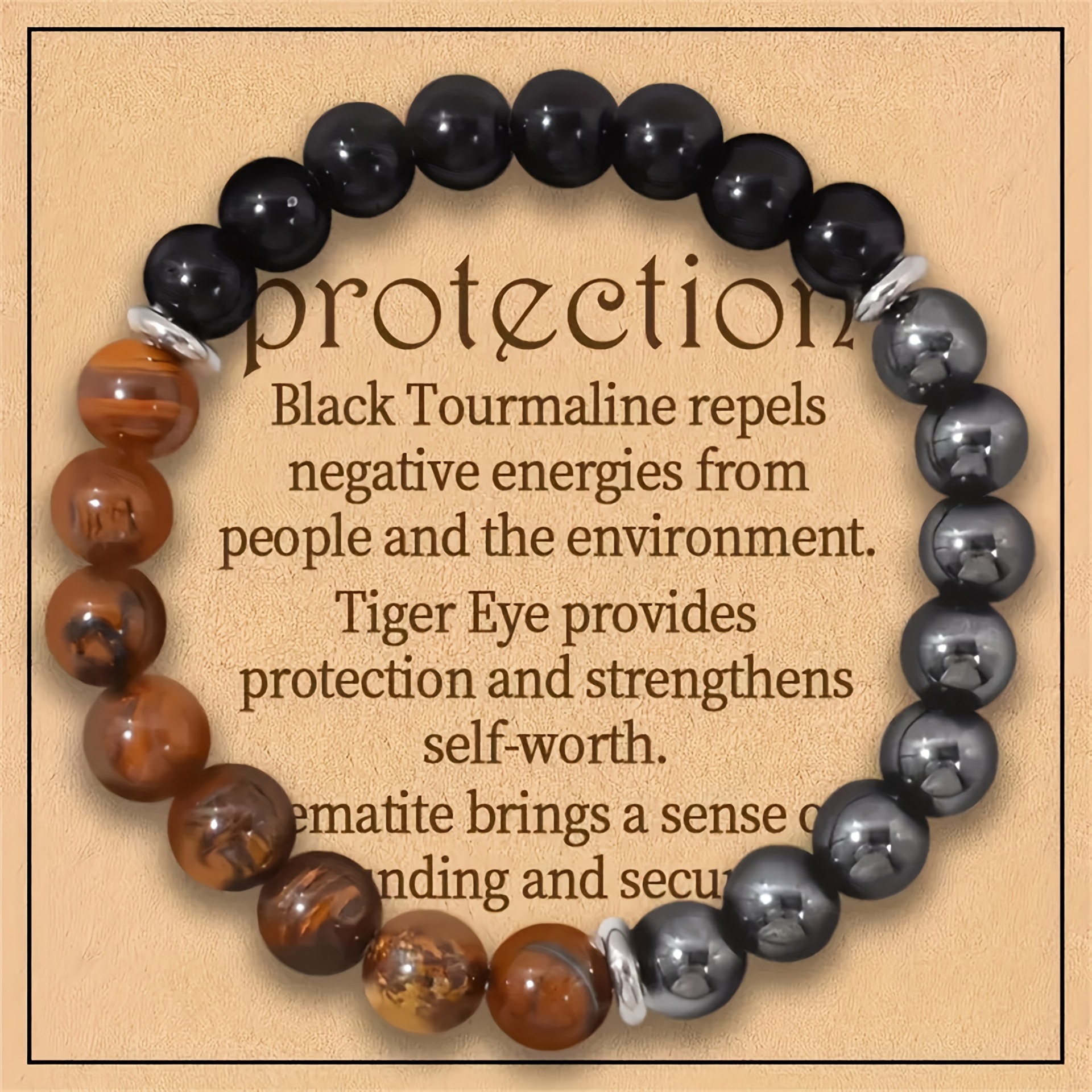 Tiger Eye Hematite Bright Black Belt card pro