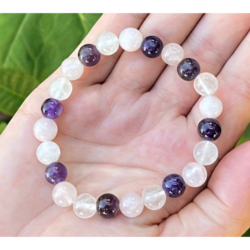 White jade amethyst