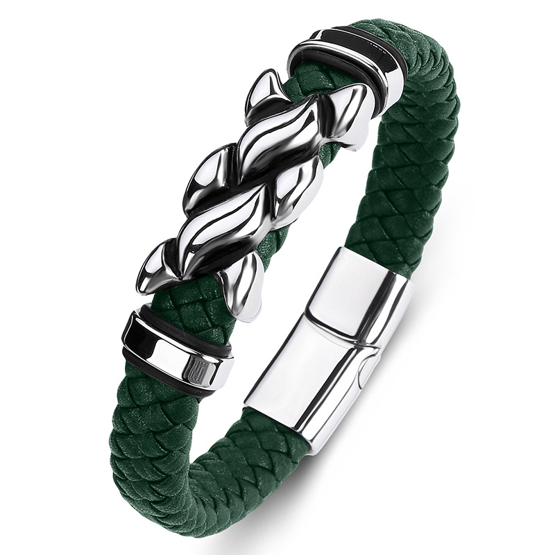 Green leather [steel]