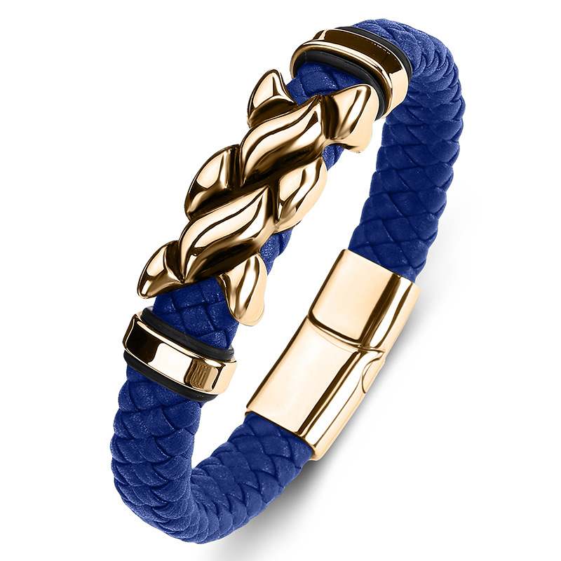 9:Blue leather [gold]