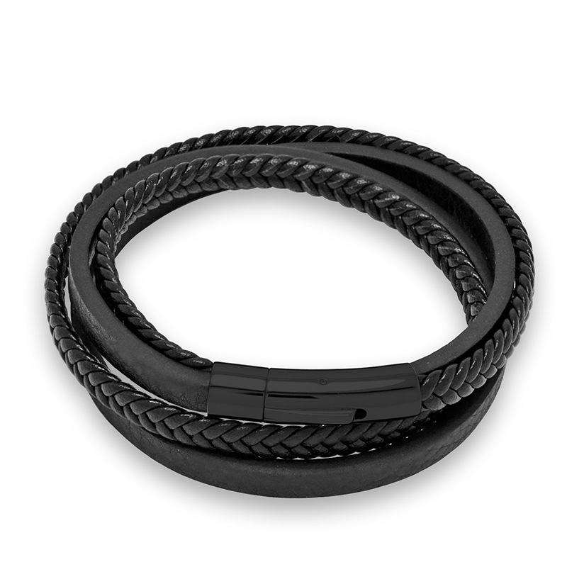 Black leather [black] inner ring 185mm