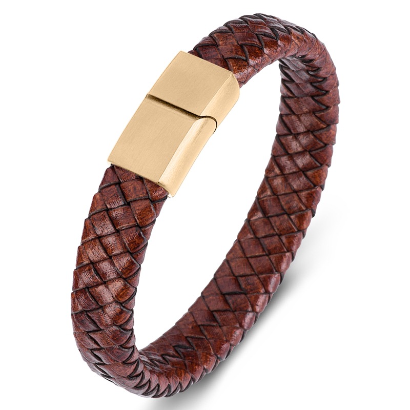 Vintage leather [Gold] Inner ring 200mm [Straighte