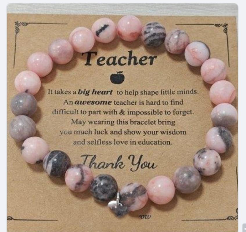 1:Pink Zebra teacher with card