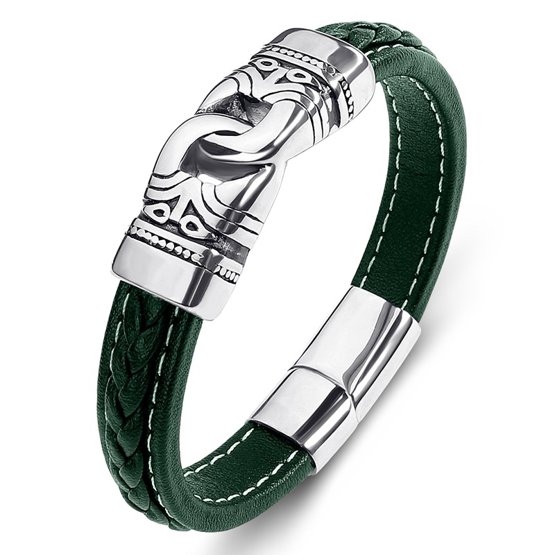 Green leather [steel]