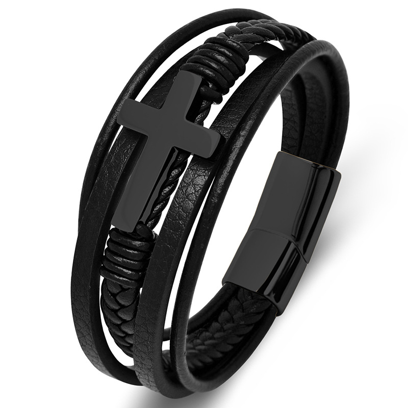 Black leather [black] inner ring 200mm [straighten