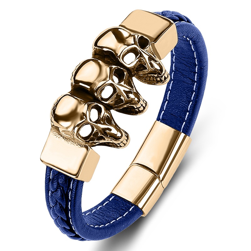 9:Blue leather [gold]