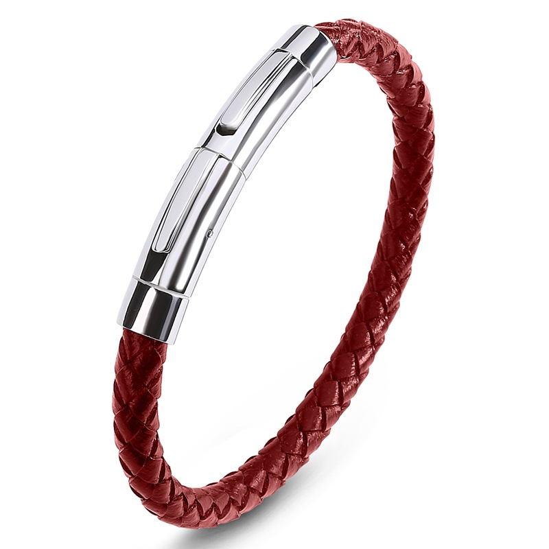 Red leather [steel color] inner ring 185mm