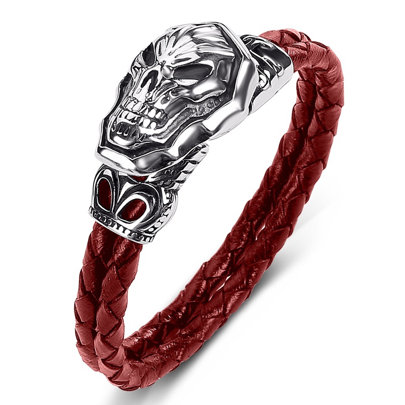 Red leather [steel color] inner ring 185mm