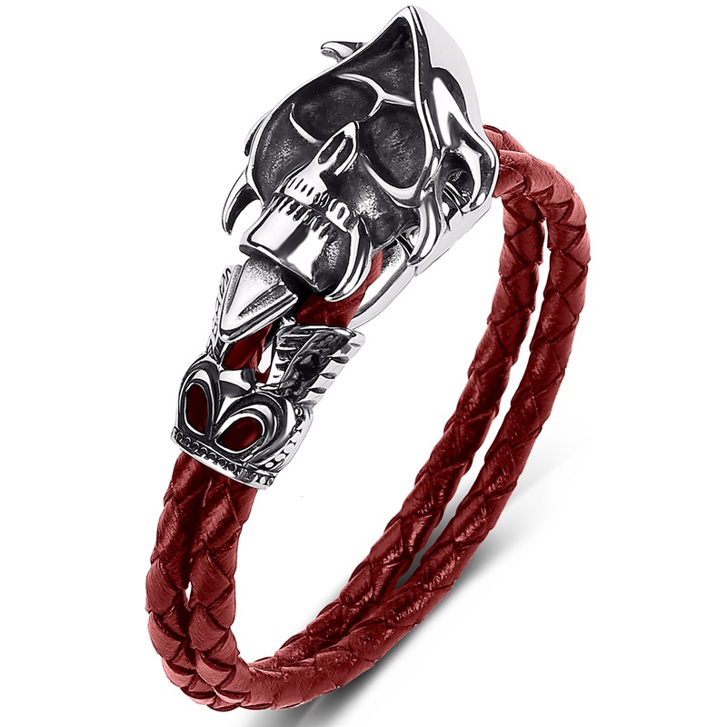 Red leather [steel color] inner ring 185mm