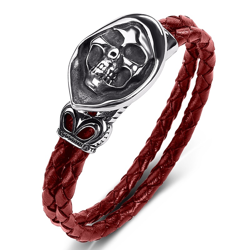 Red leather [steel color] inner ring 165mm