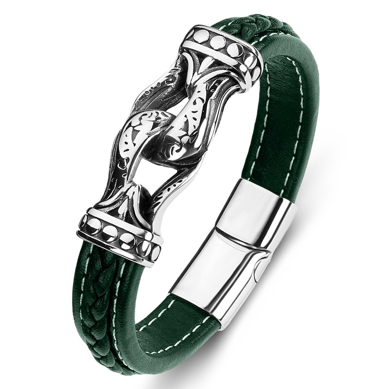 5:Green leather [steel]