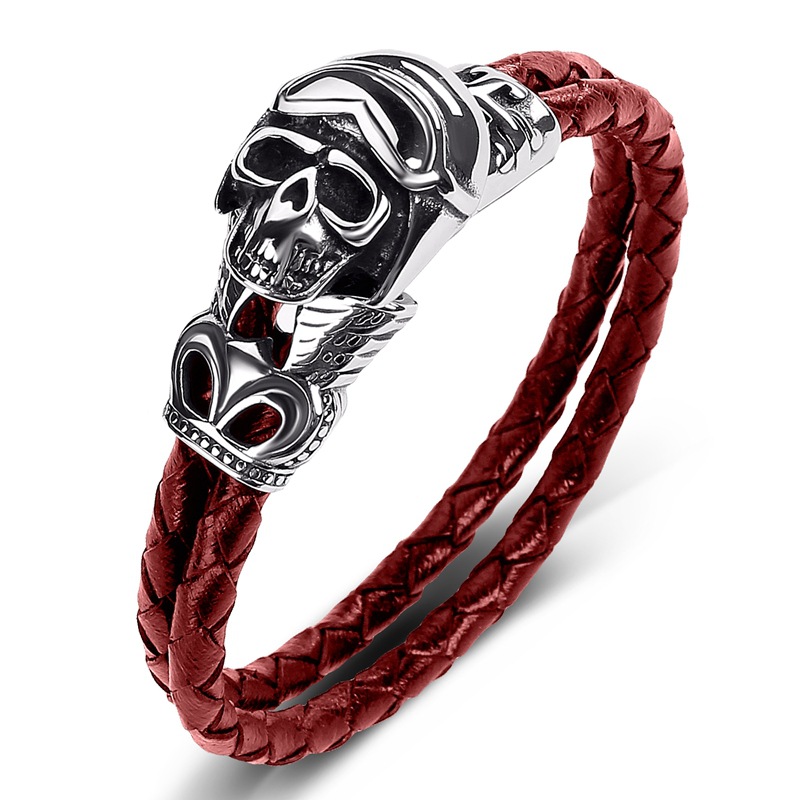 Red leather [steel color] inner ring 165mm