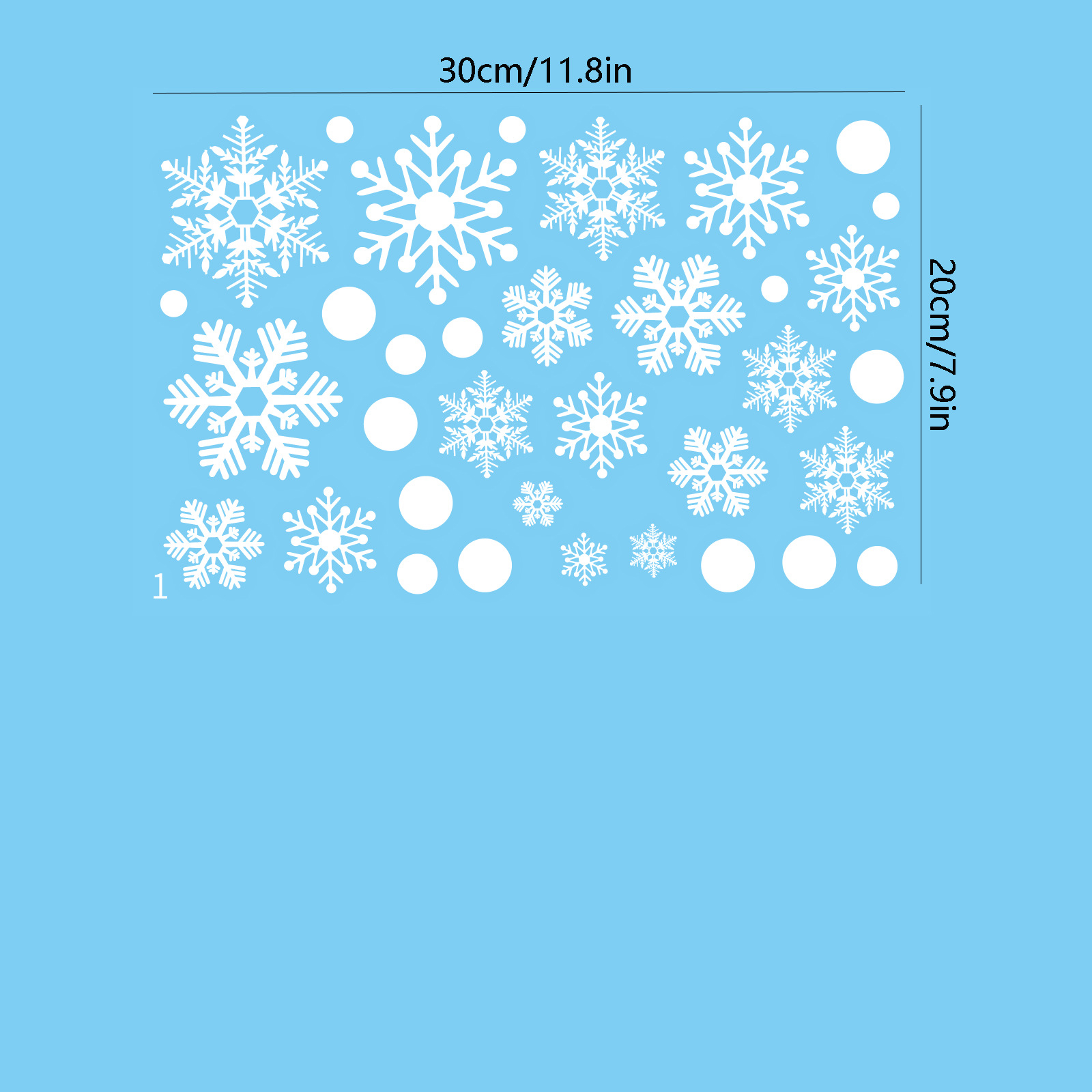 1:1 snowflake 18pcs/dot 17pcs