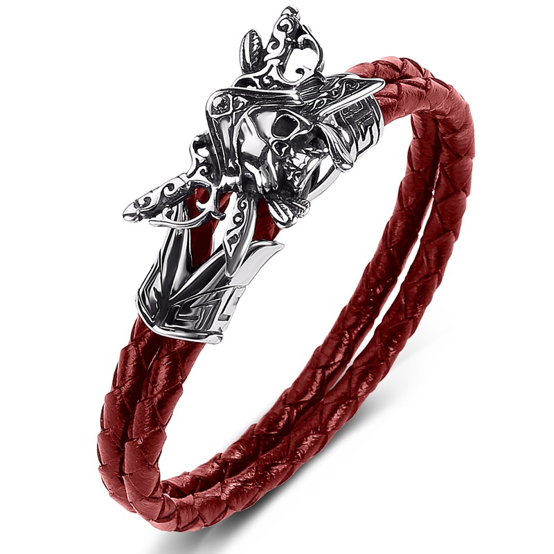 Red leather [steel color] inner ring 200mm