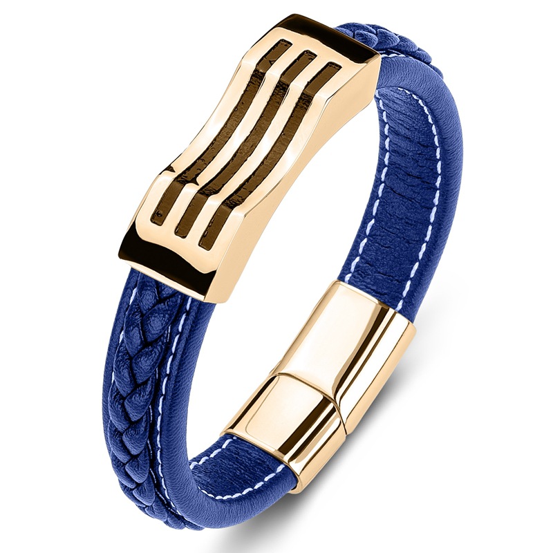 9:Blue leather [gold]