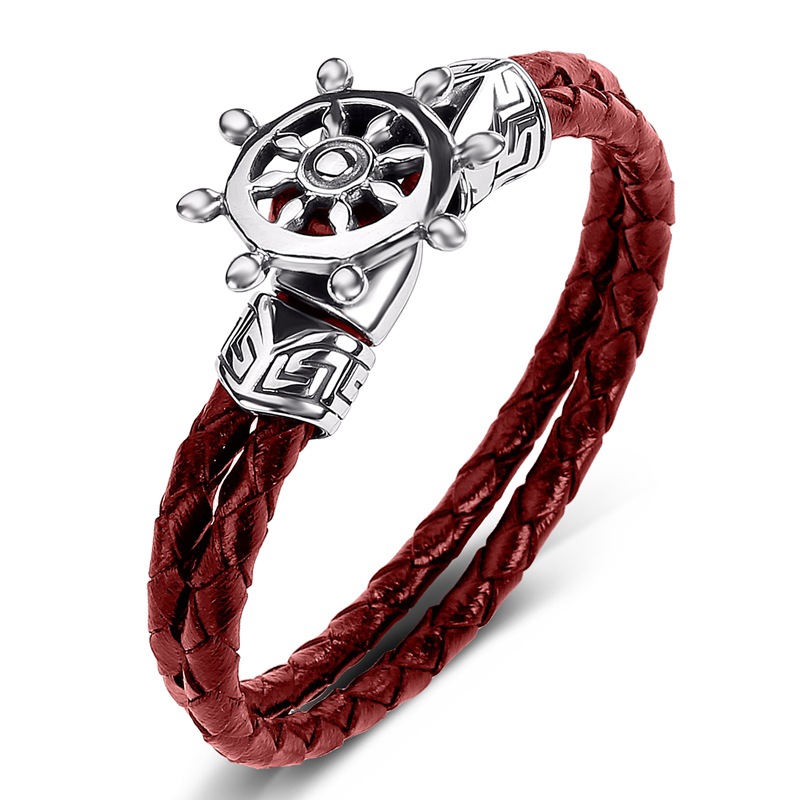 Red leather [steel color] inner ring 200mm