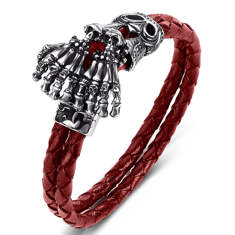 Red leather [steel color] inner ring 200mm