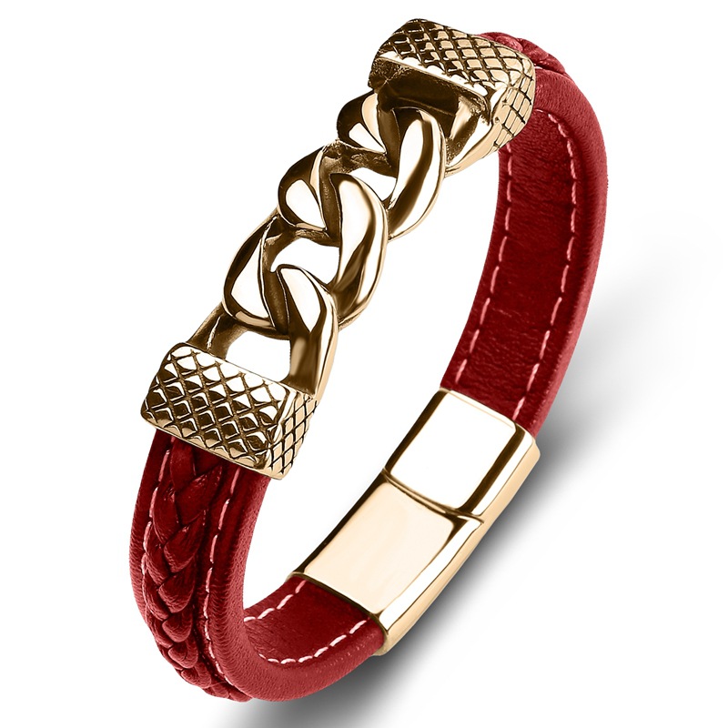 8:Red leather  [gold]