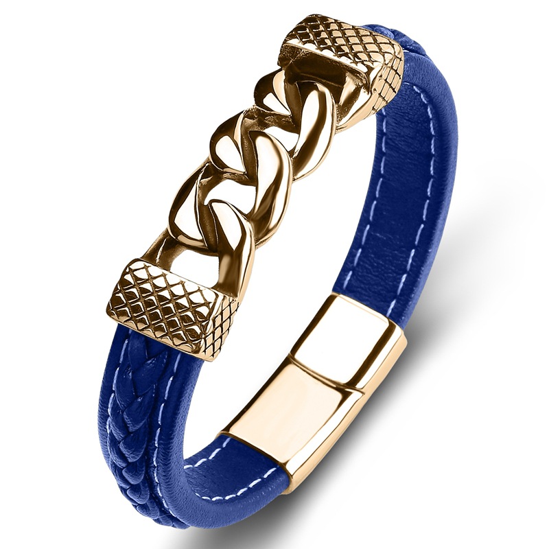 9:Blue leather [gold]