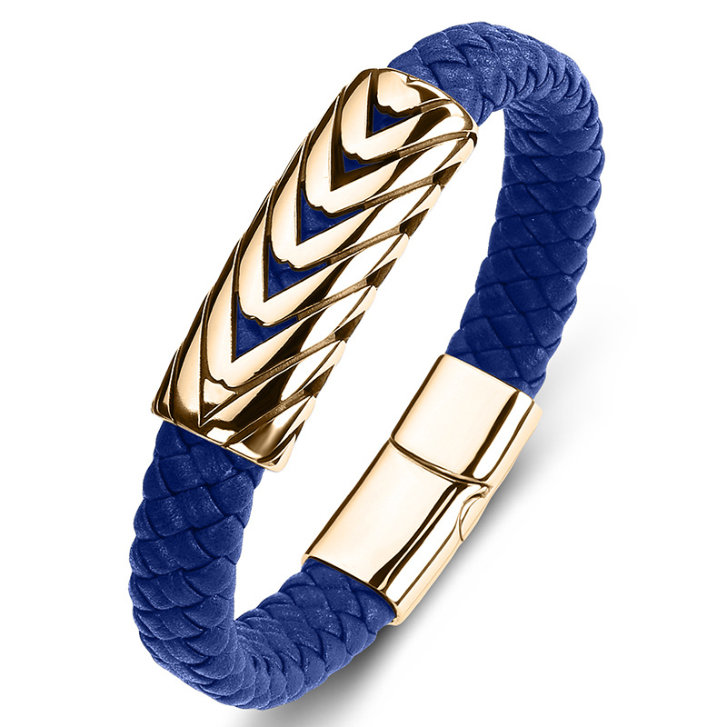 Blue leather [gold] Inner ring 165mm【 Straighten