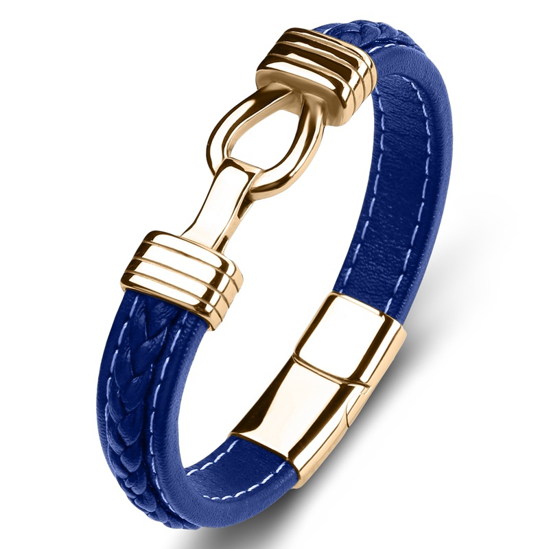 9:Blue leather [gold]