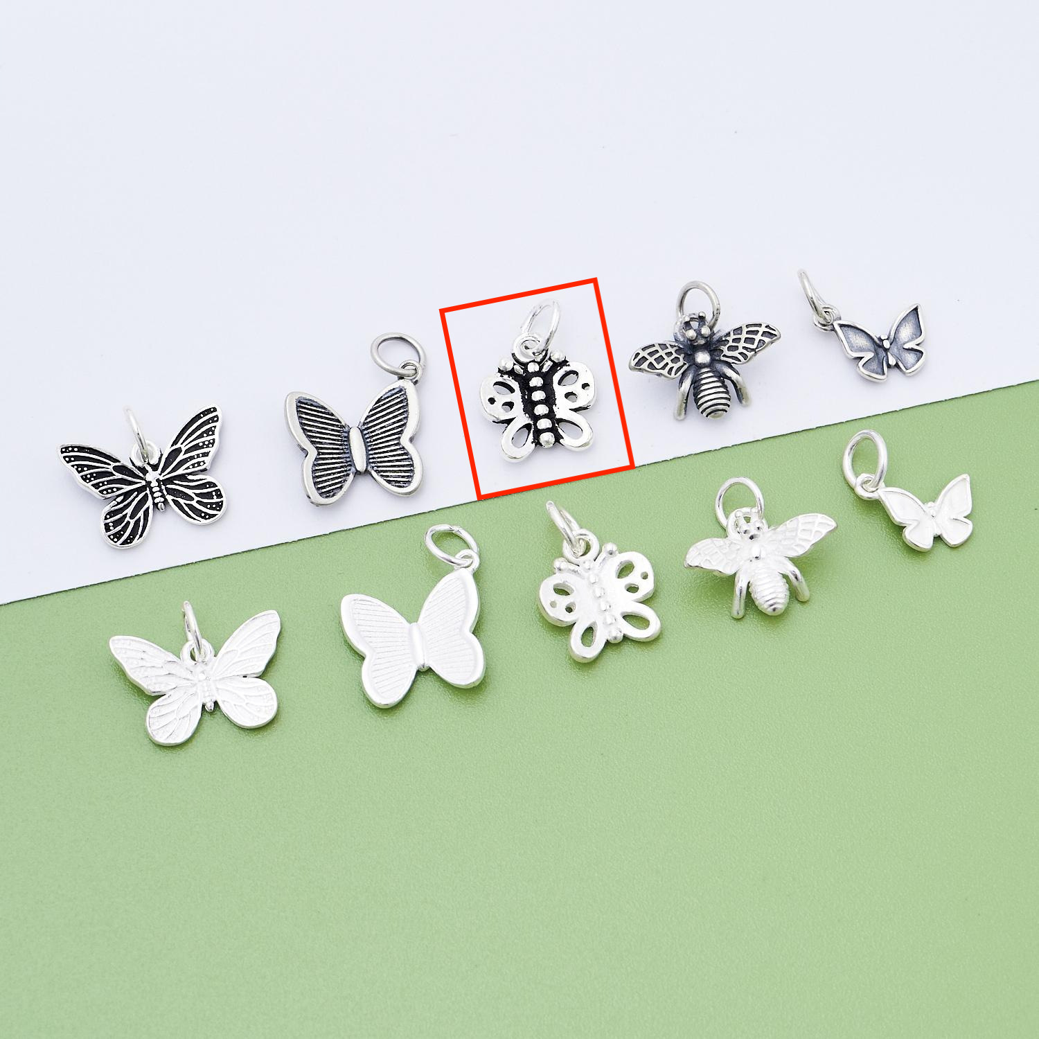 3. Hollow butterfly (vintage - black) -11x12.2mm