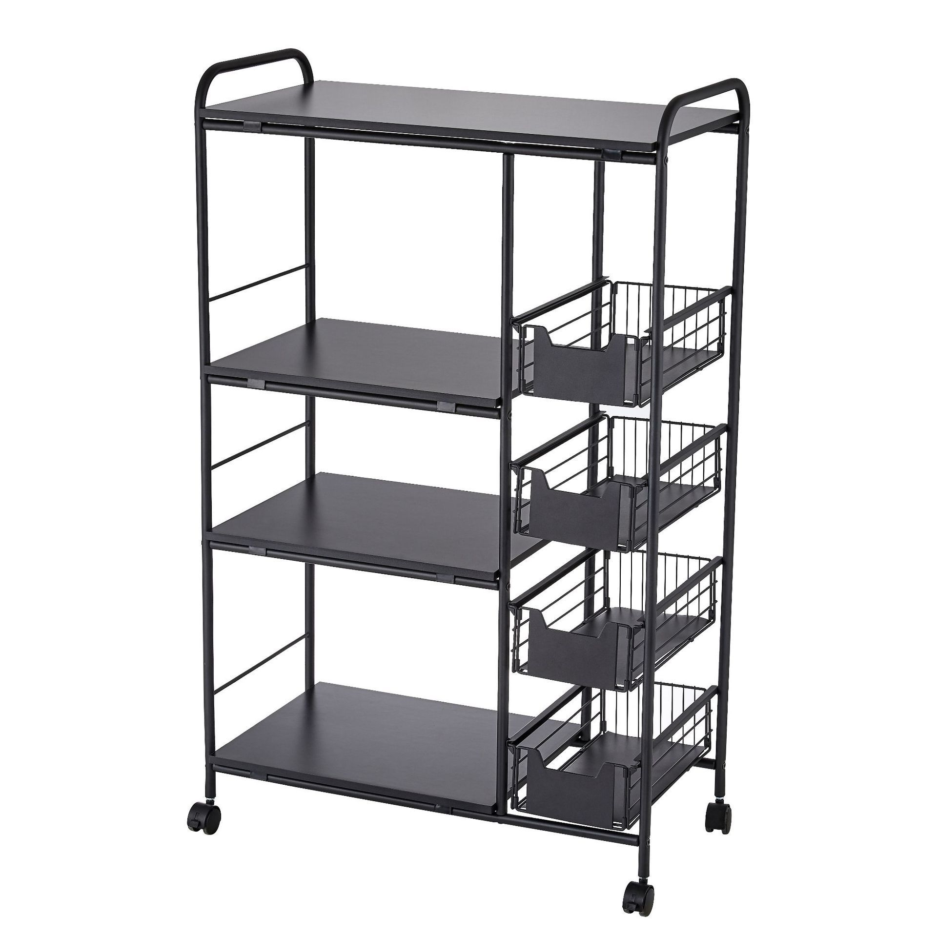 A five-storey trolley (Black wood)