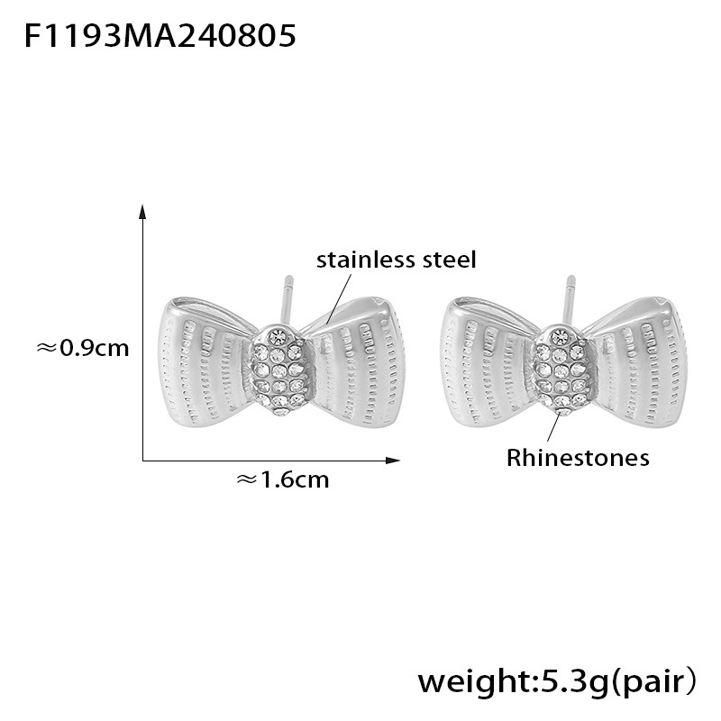 F1193- Steel earrings