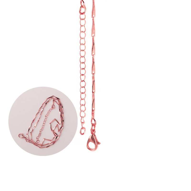 6:Rose gold melon seed Extension chain (40x5cm) Melon seed chain