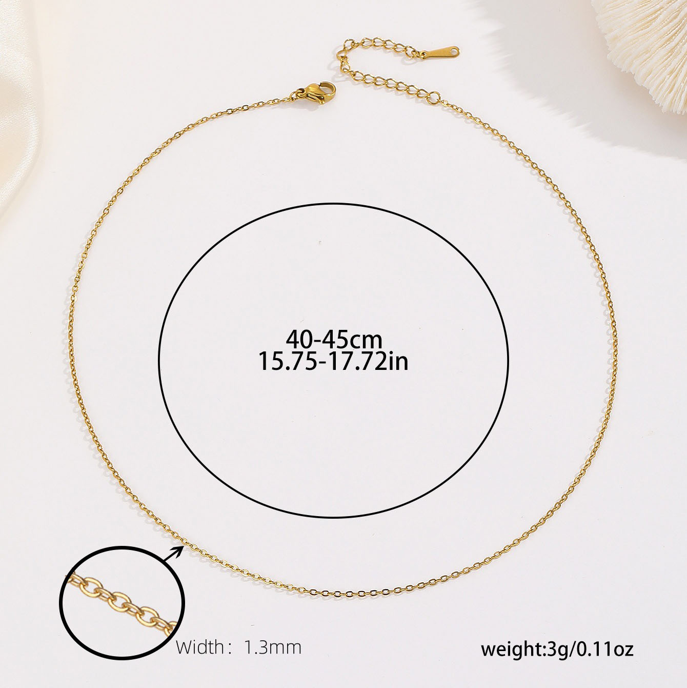 PJ-00872-01 gold o-chain