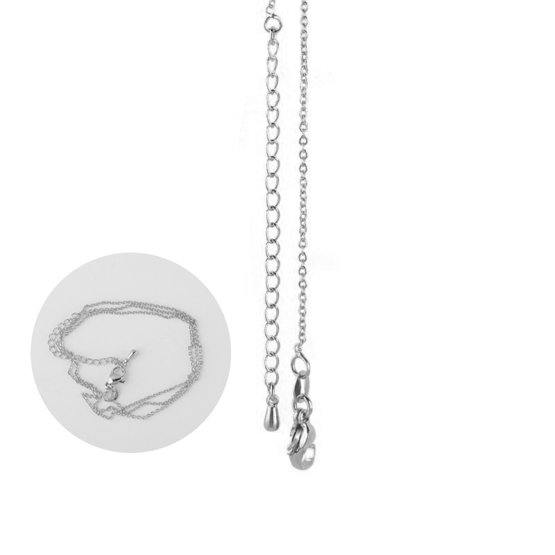 Platinum O Word Water Drop Extension Chain (40x5CM)