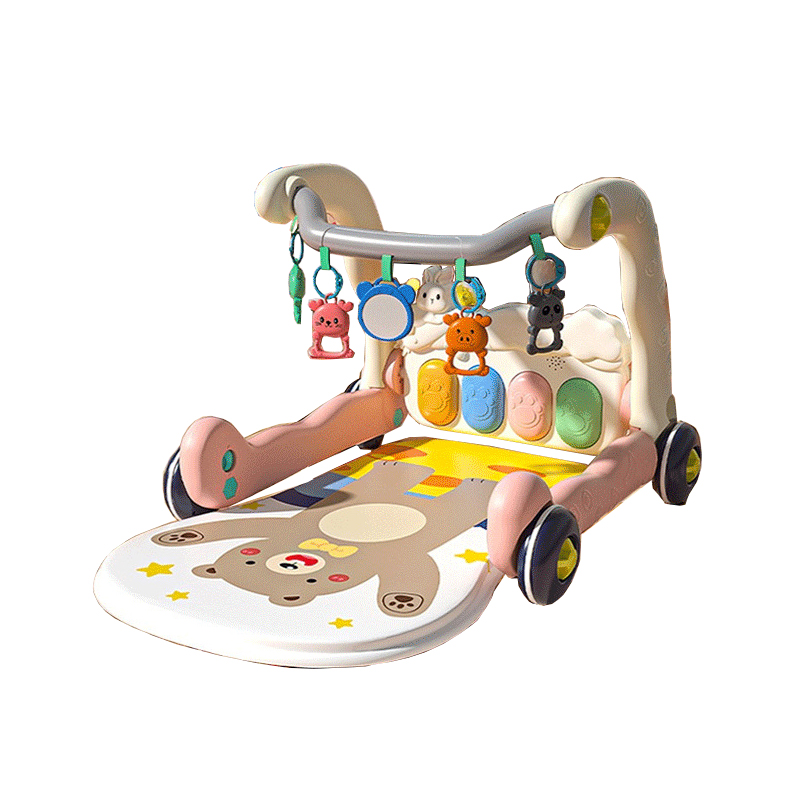 [4 in 1 fitness   Walker   projection early education plane] Powder - charging