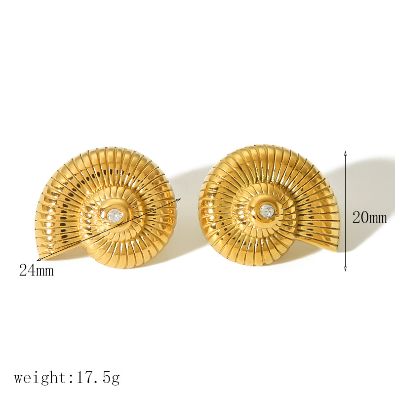 2:TE6886-CZ stud earrings