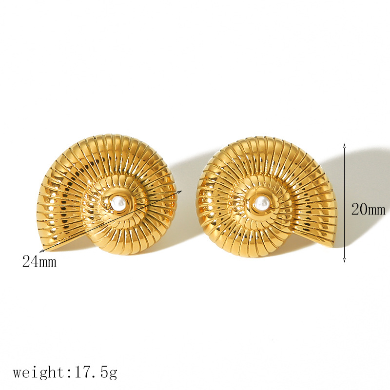 3:TE6886-PL stud earrings