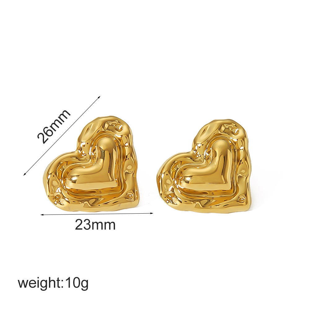 1:TE6926-G stud earrings