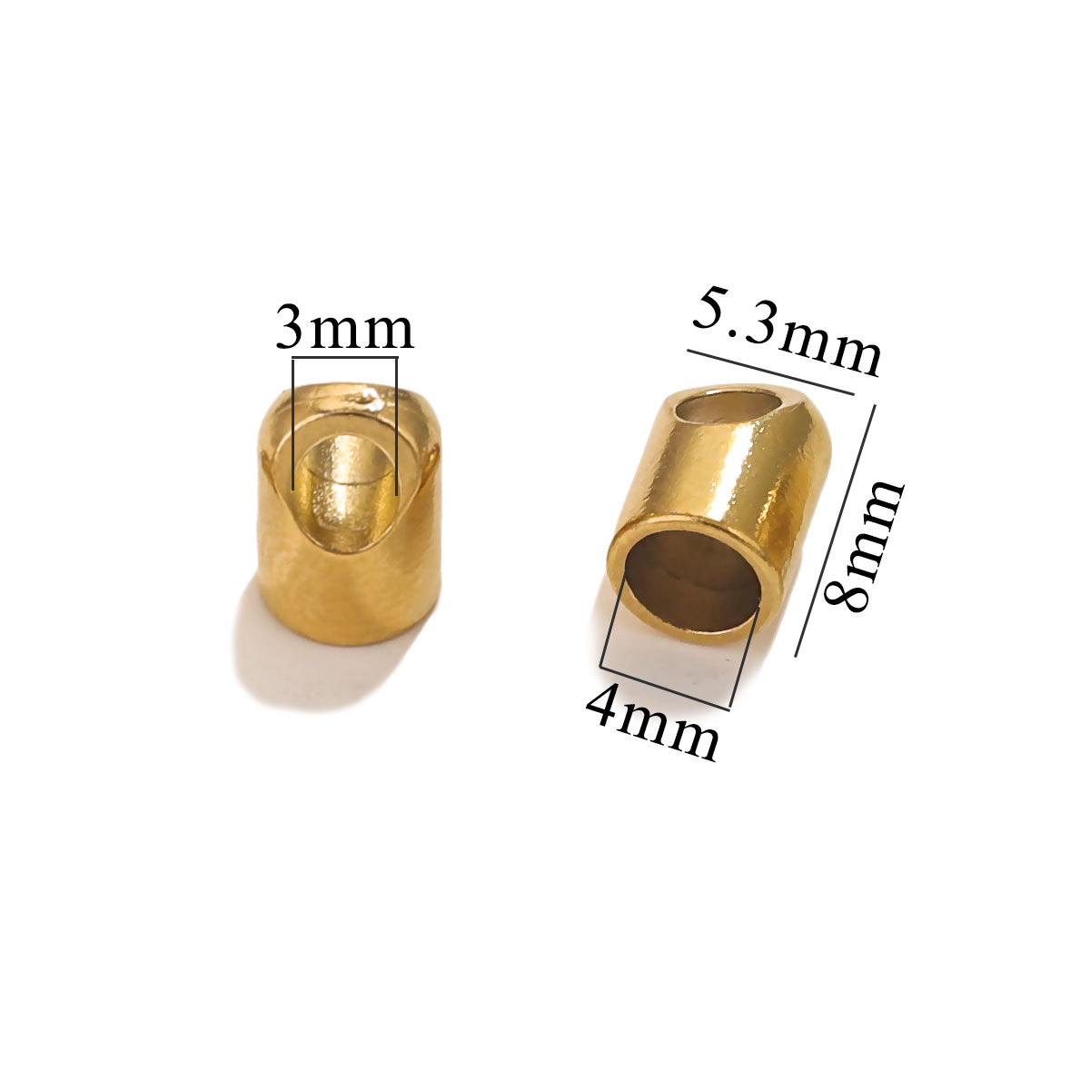 Gold - Hole 4mm