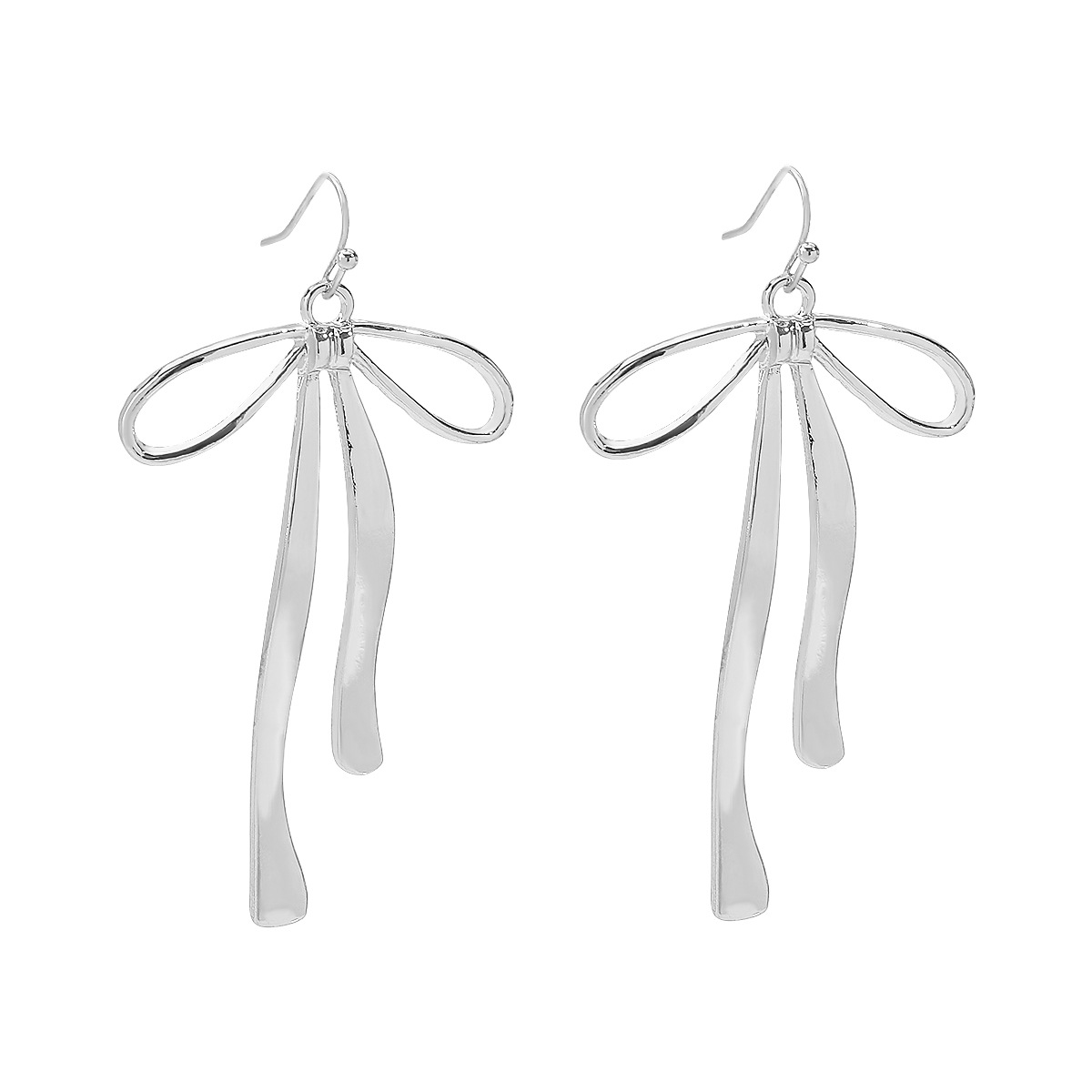 2:White K earrings