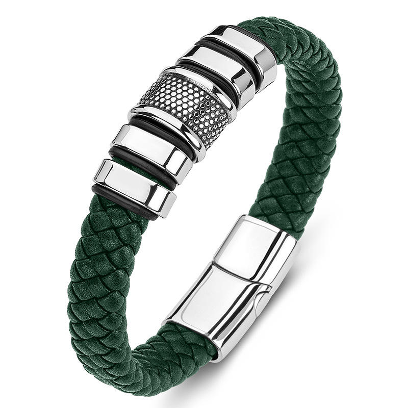 Green leather [steel]