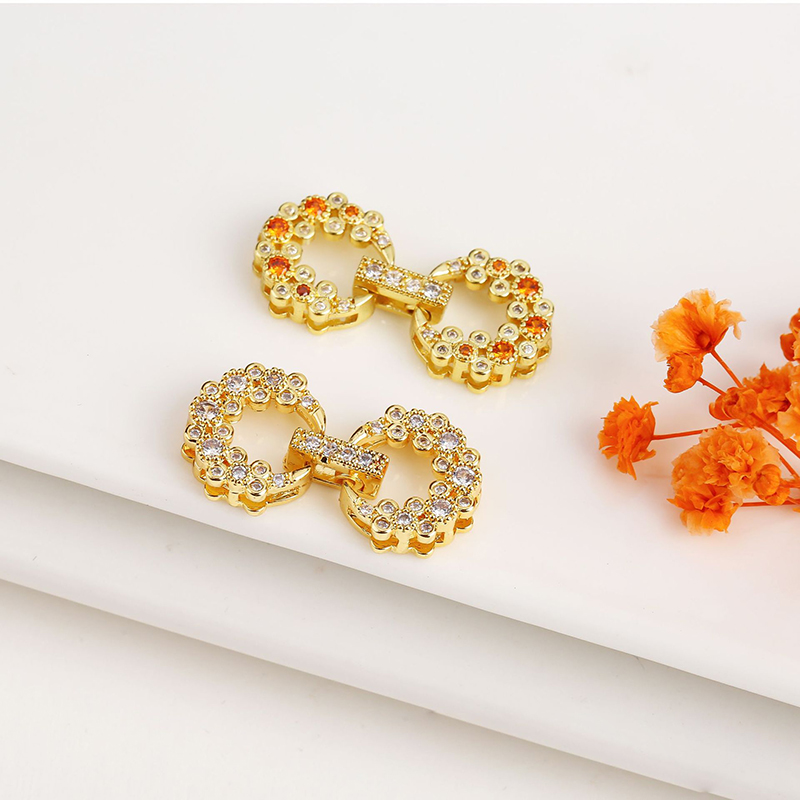 Gold orange zirconium