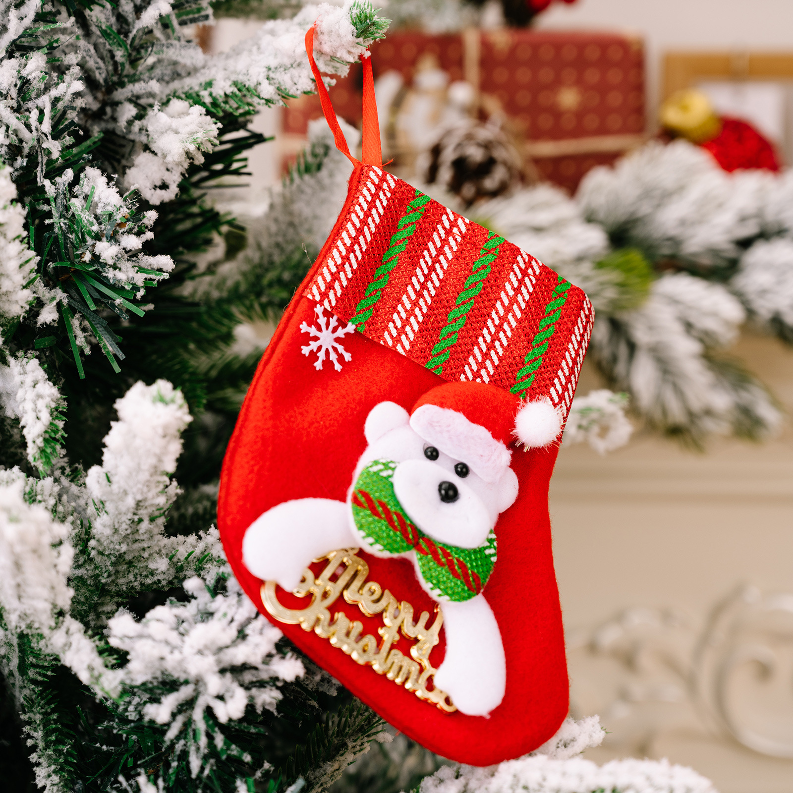 Christmas stocking bear