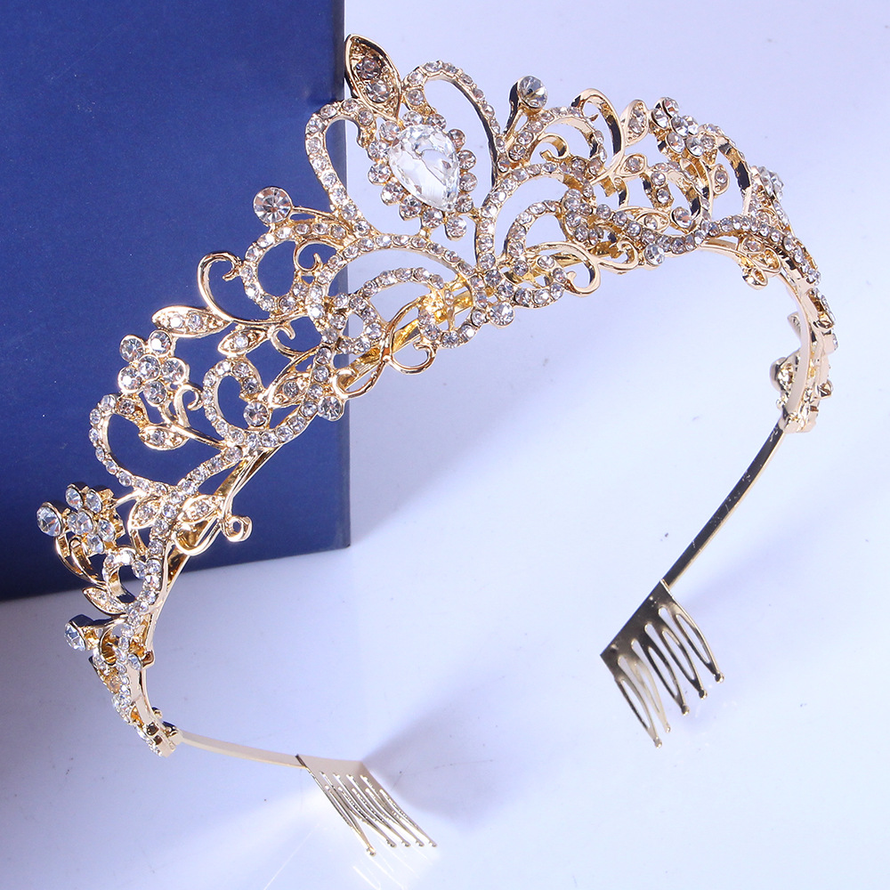 KC white diamond belt hair comb